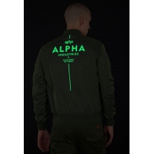 Alpha Industries Fliegerjacke MA-1 TT Glow In The Dark grün Herren